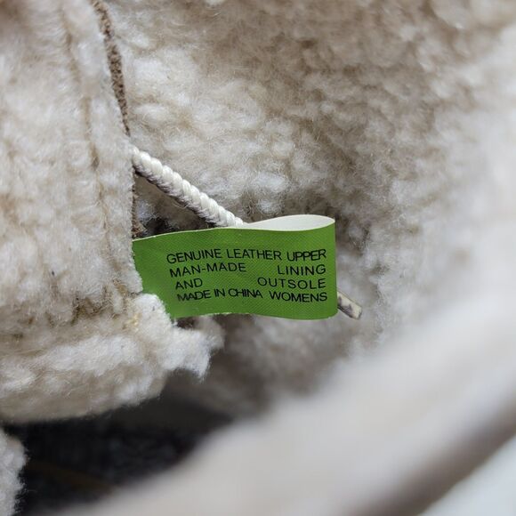 Timberland Women's size 8 Brown Leather Fleece Lace Up Waterproof Boots - Picture 8 of 8